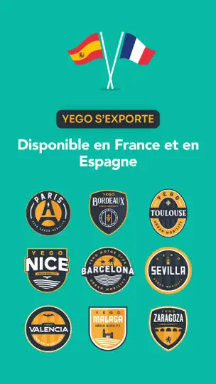 Capture d'écran de YEGO Mobility sur iPhone 7