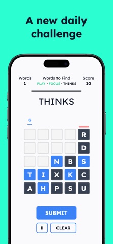 Dropletts - Arcade Word Game iPhone screenshot