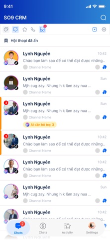SO9 CRM screenshot