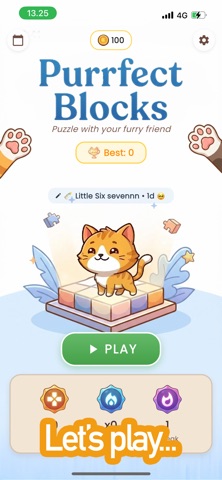 Purrfect Blocks - Cat Puzzle screenshot