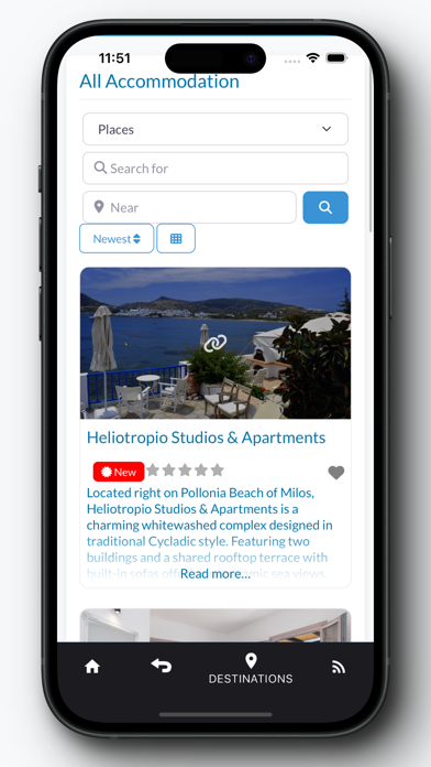 Greek Travel App Screenshot