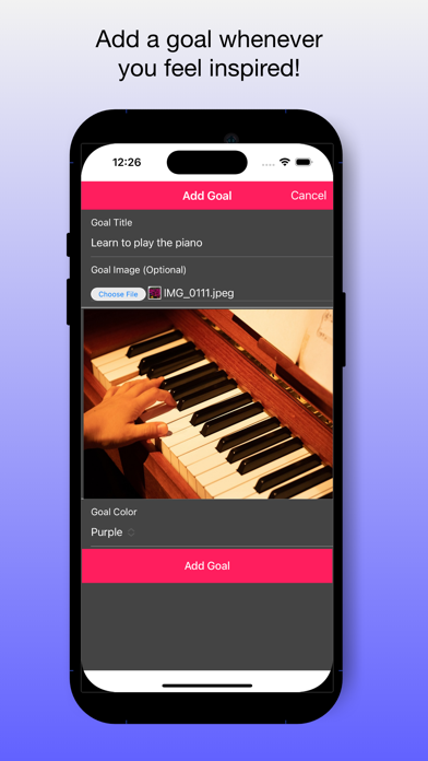 Goal Planner Steps to Success Screenshot