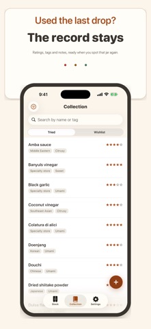 TASTOCK – Seasoning Log Screenshot 2 of 5
