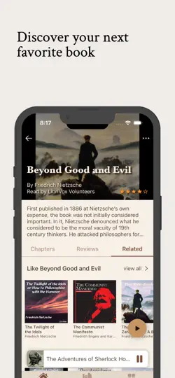 Скриншот LibriVox Audiobooks на iPhone 5