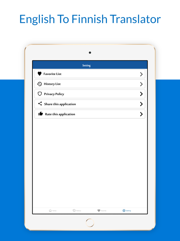 English To Finnish Translation iPad screenshot