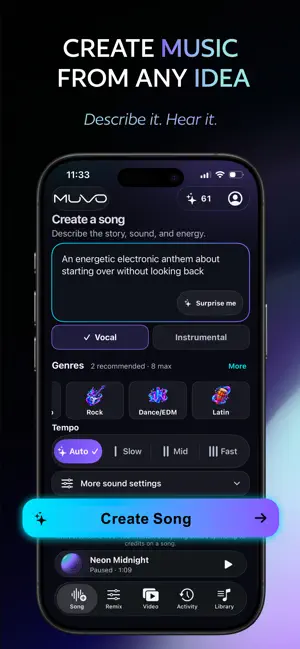 AI Music Generator: MUVO screenshot 2