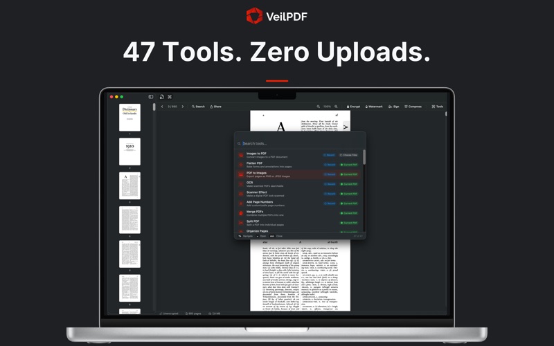 VeilPDF — Offline PDF Toolkit screenshot