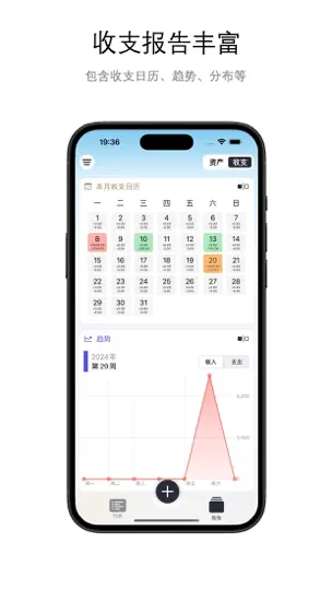 Скриншот 明白记账 на iPhone 8