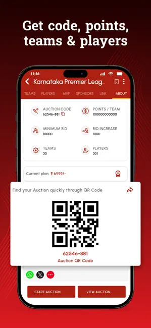 CricAuction - Cricket Auction iPhone screenshot 3