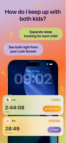 Baby Sleep Tracker Little Nap iPhone screenshot