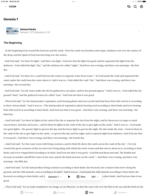 Calvary Chapel of Westchester iPad screenshot 3 - Education app