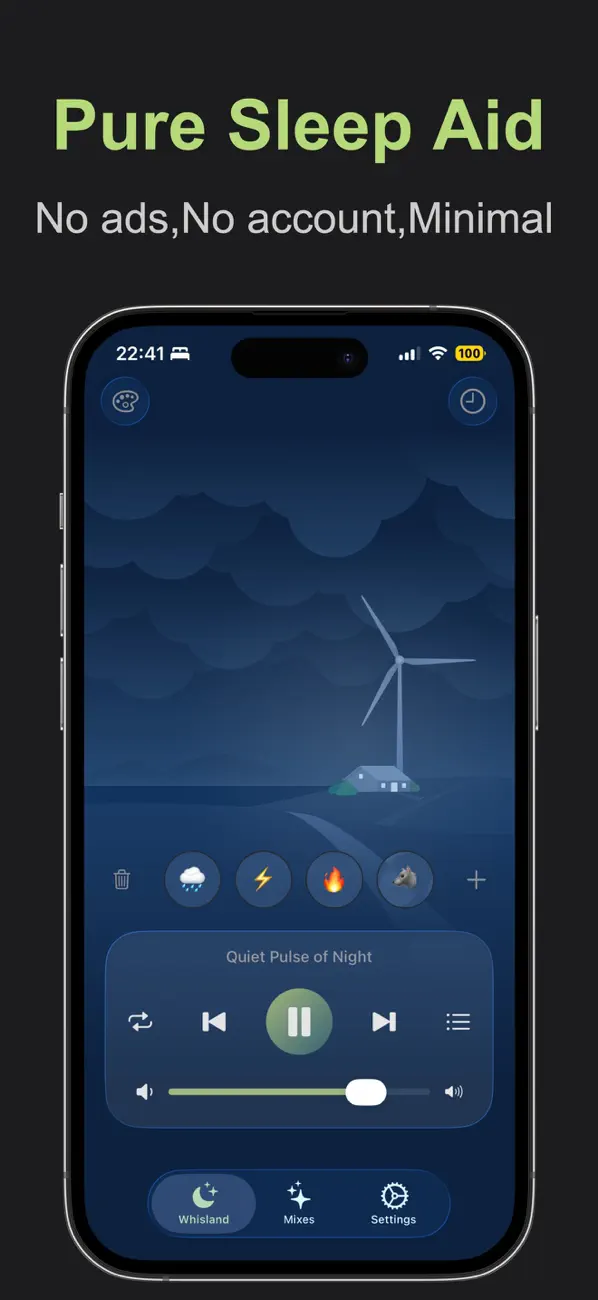 #1. White Noise for Sleep-Whisland (iOS) By: 立战 王