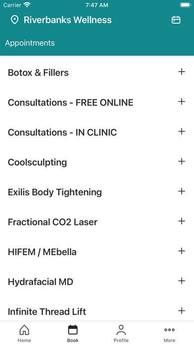 Riverbanks Wellness Screenshot