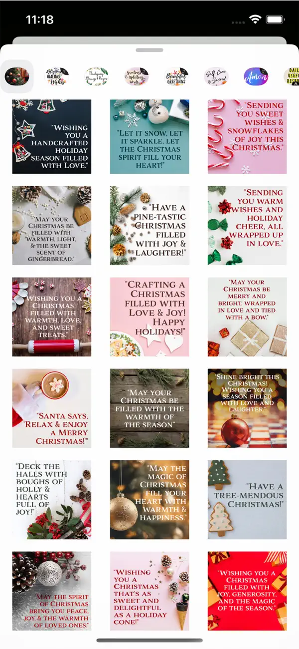 Screenshot #2 pour Heartwarming Xmas Stickers