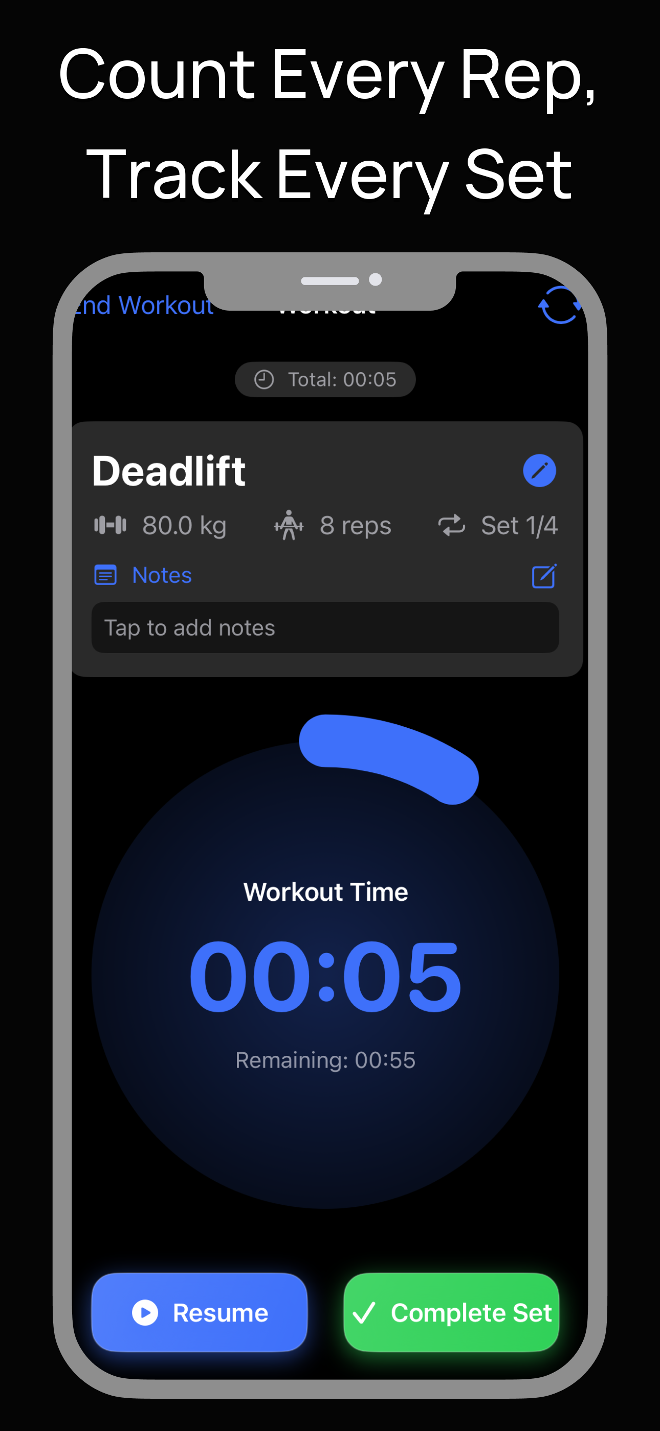 CountFit - Sets & Reps