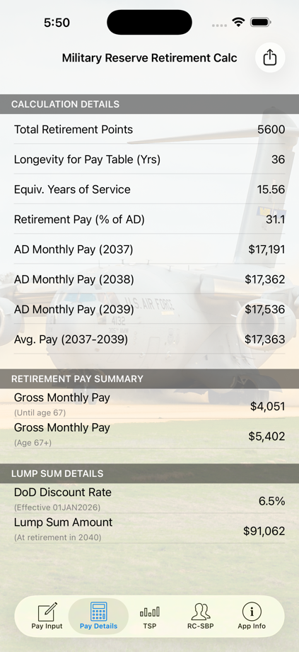 Military Reserve Retirement 的 App Store 截图 2