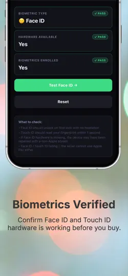 Captura de pantalla de PhoneVet en iPhone 4