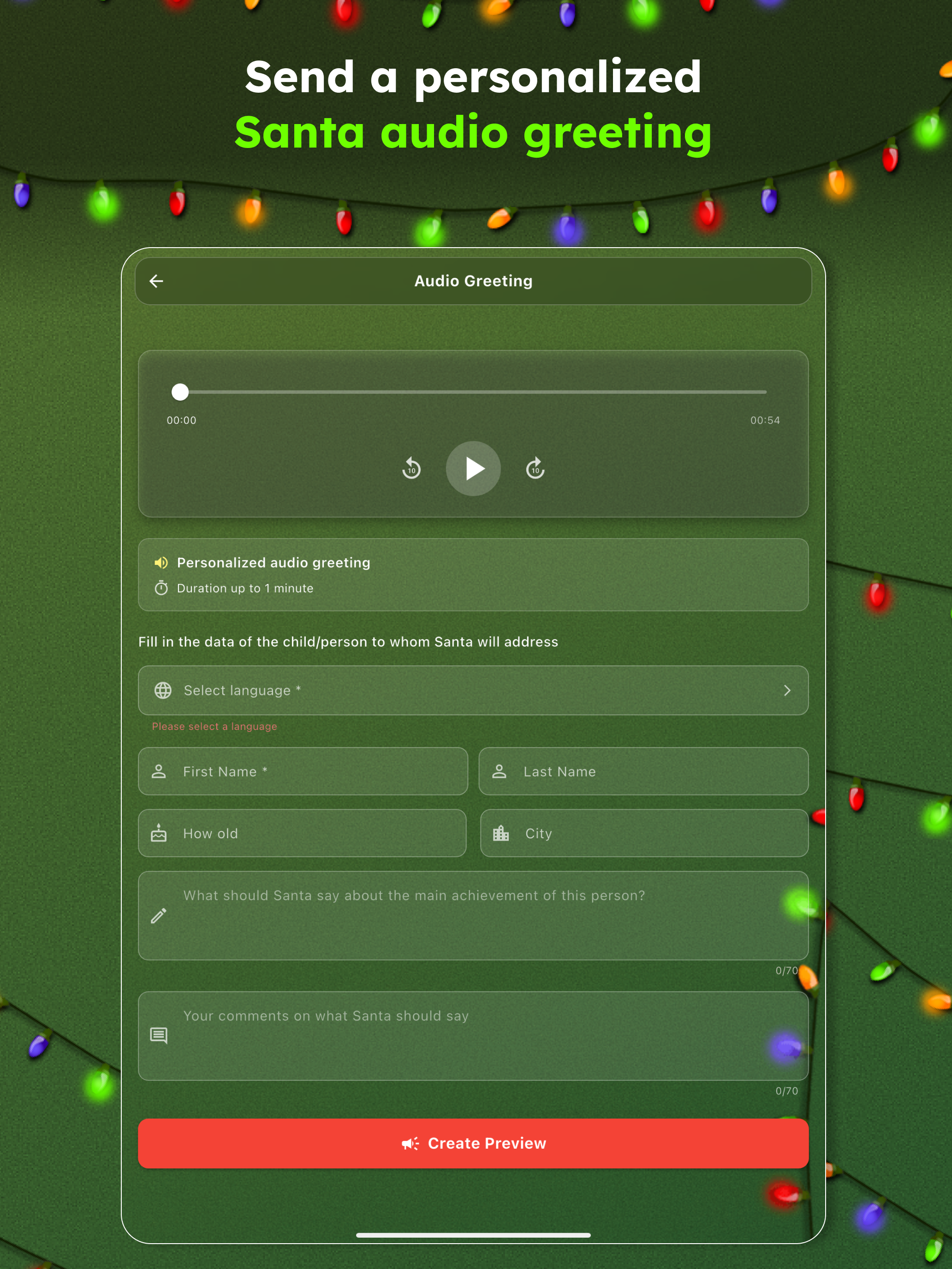 Santa Video Call: Personalized