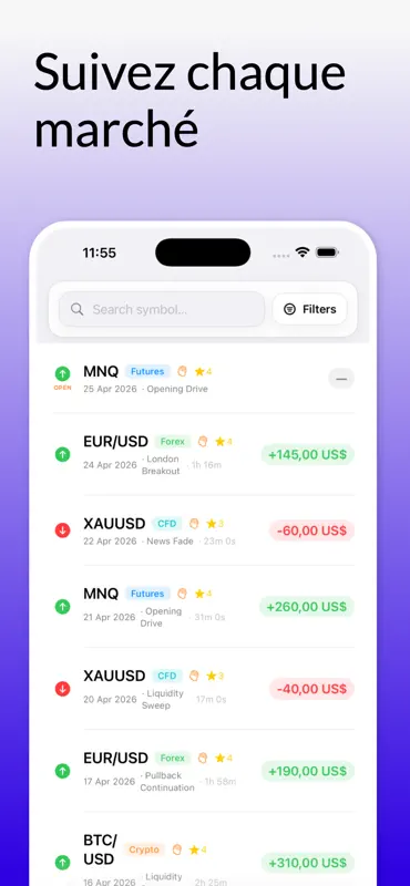 MyEdge Journal de Trading screenshot 3 of 7