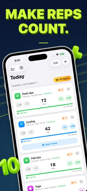 RepTrend: Pushup Counter screenshot 1