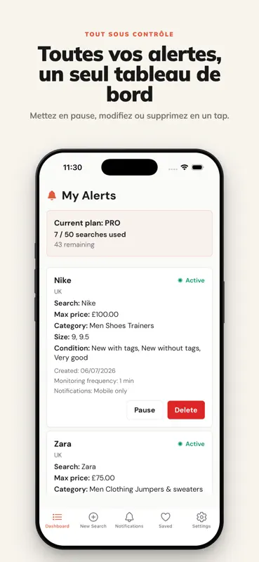 Vinotify - Alertes d’achats screenshot 3 of 6
