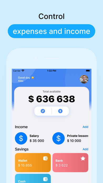 Screenshot 1 of Plan: expenses and income App