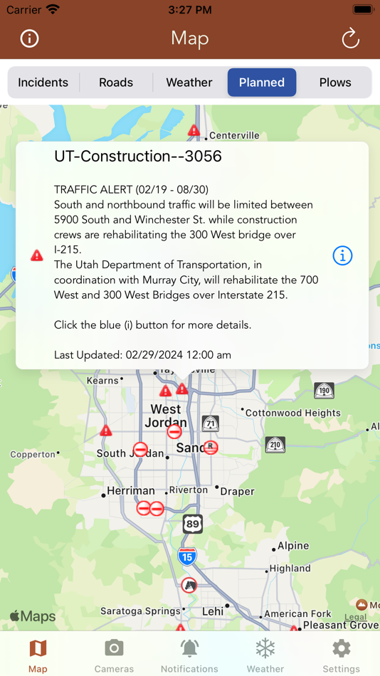 UDOT Road Conditions - 2.2 - (iOS)