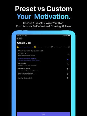 GoalGrid: Progress Wallpaper iPad screenshot