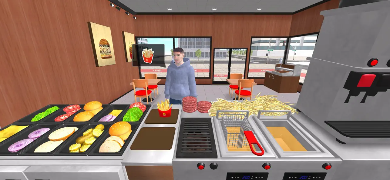 Burger Simulator! iOS Mod IPA screenshot 2 - iOS game interface