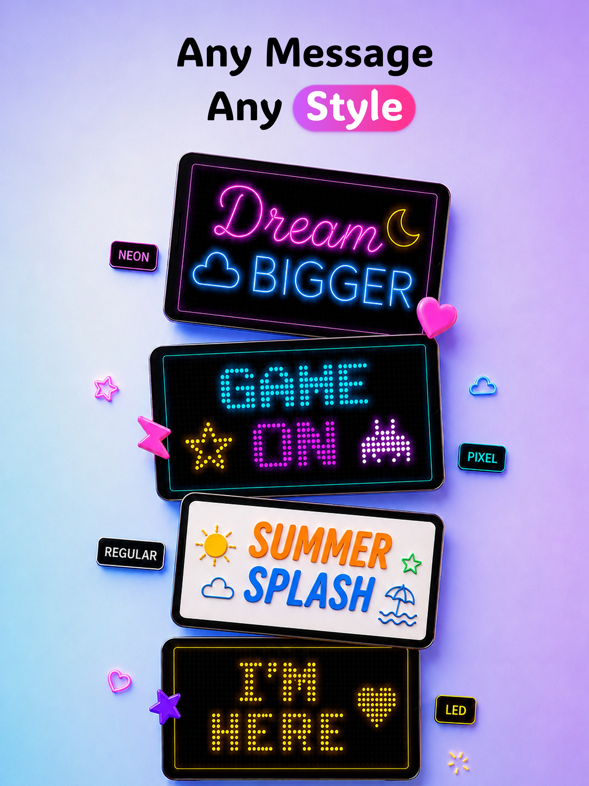LED Banner: Big Scrolling Text