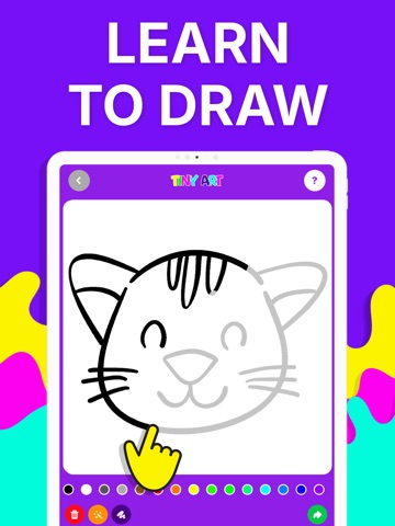 Drawing for kids 3+ Tiny Art iPad screenshot