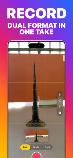 Capture d'écran de 2Cam – Dual Camera sur iPhone 1