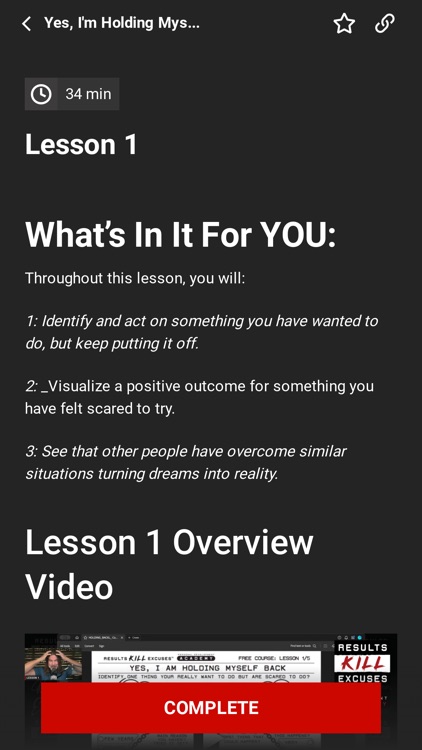 Results Kill Excuses