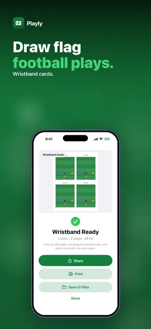Playly: Flag Football Plays screenshot 1