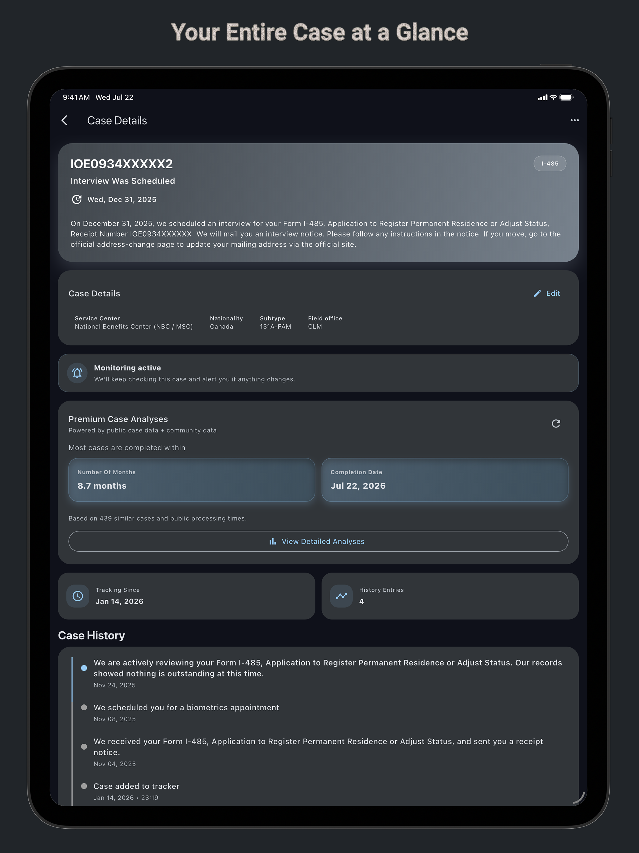 Immigration Case Tracker screenshot 12
