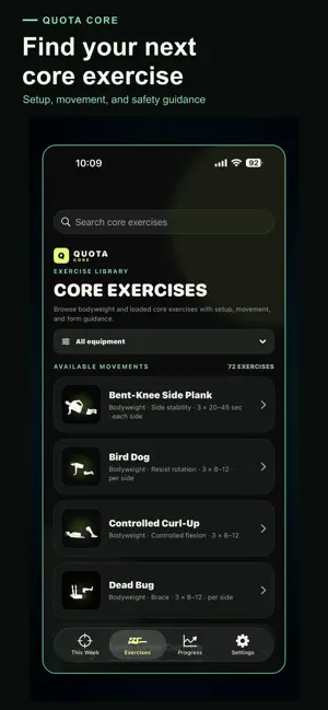 Quota Fitness: CORE screenshot 4