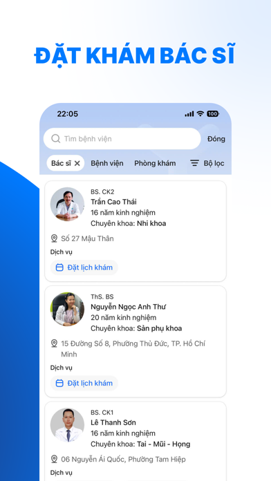 YouMed - Ứng dụng đặt khám iPhone screenshot