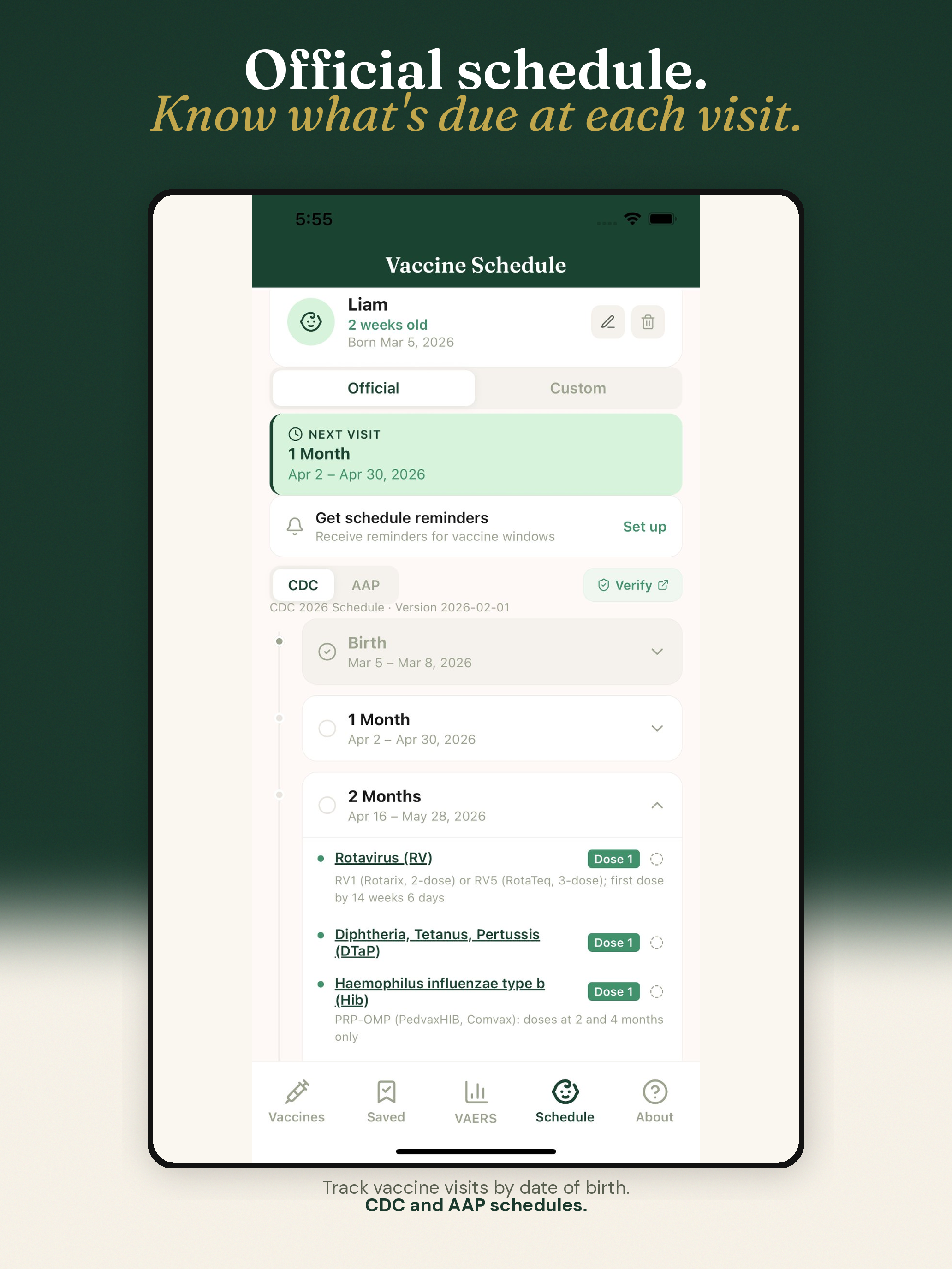 VaxIQ: Immunization Records