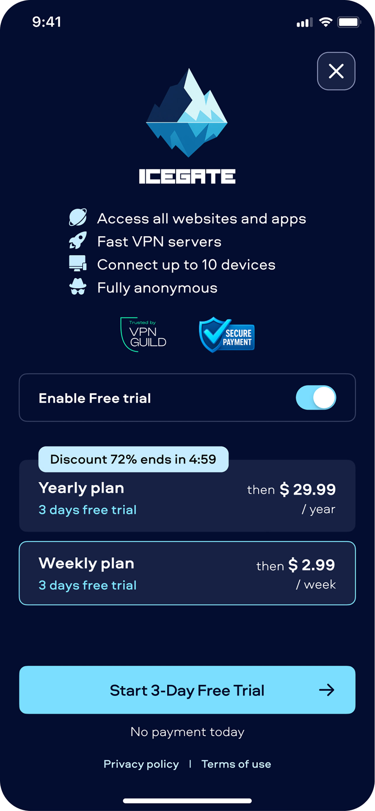 IcegateProxy: Private & Secure screenshot 8