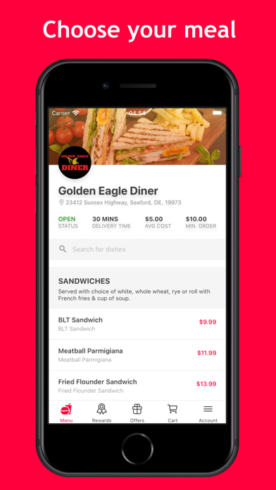 Golden Eagle Seaford app screenshot