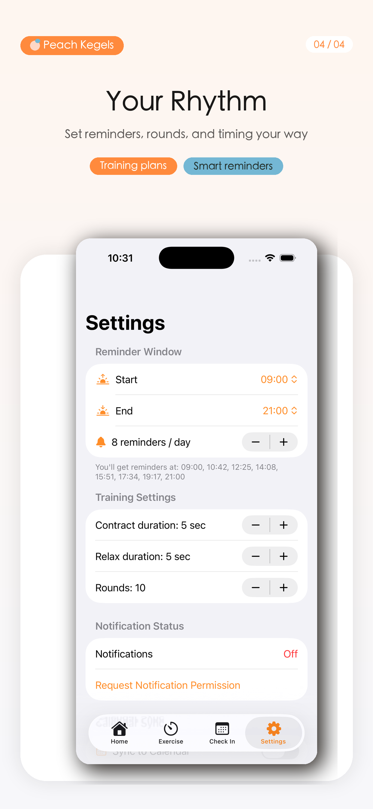 Peach Kegels - Pelvic Floor screenshot 4