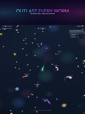 Worm Coil: io Arena Snake iPad screenshot