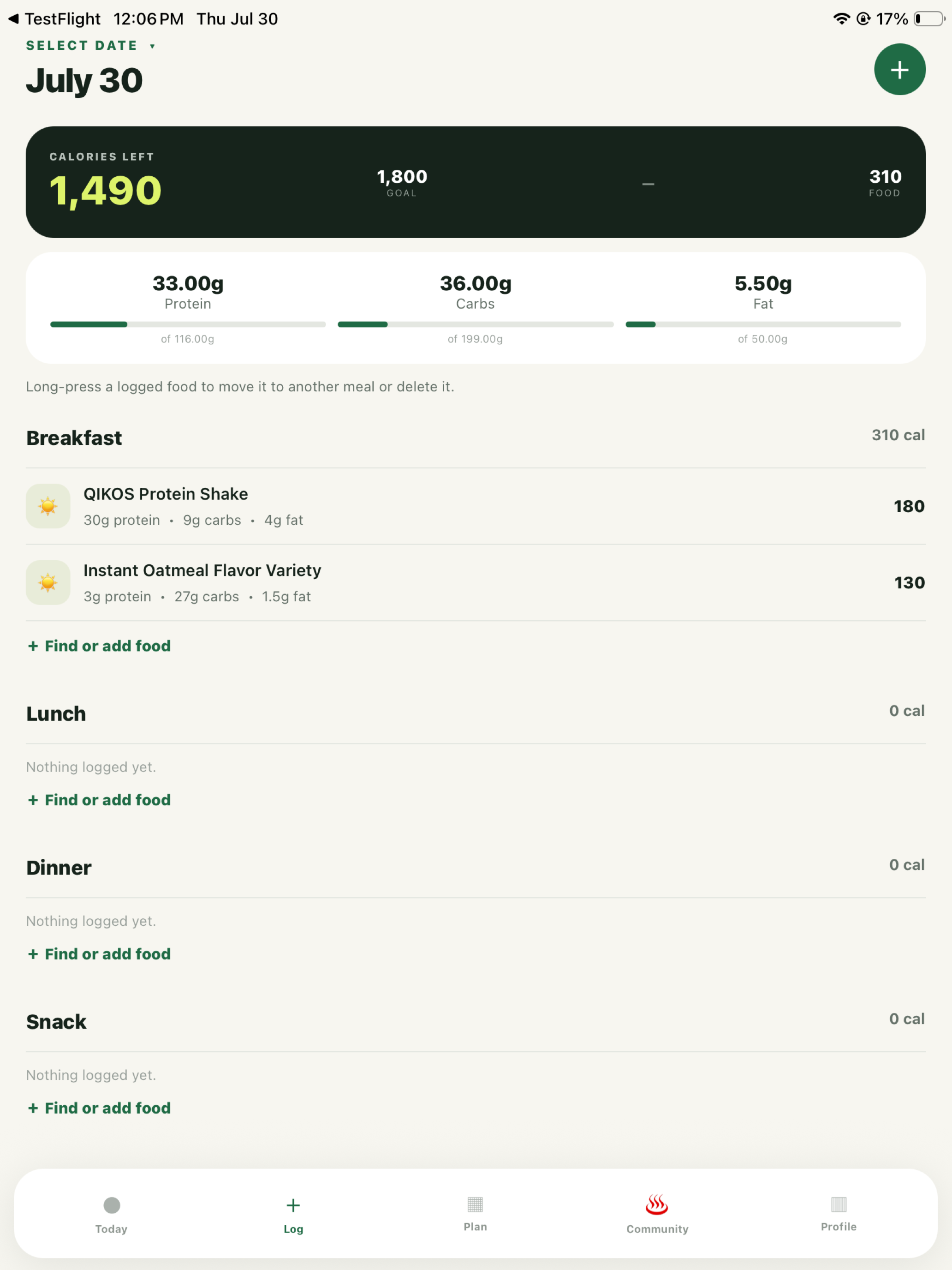 Eat and Track screenshot 8