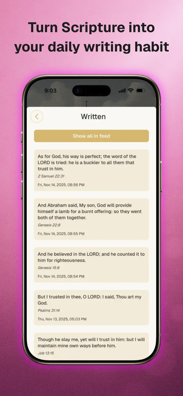#5. VerseWrite: Scripture Writing (iOS) Által: Il Inc.