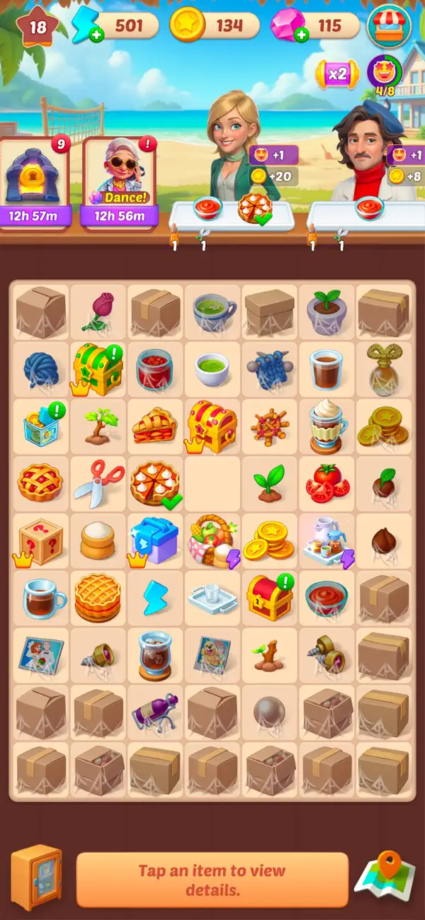 #4. Home Again: Merge & Rebuild (iOS) By: AIM TOP GAME TECHNOLOGY LIMITED