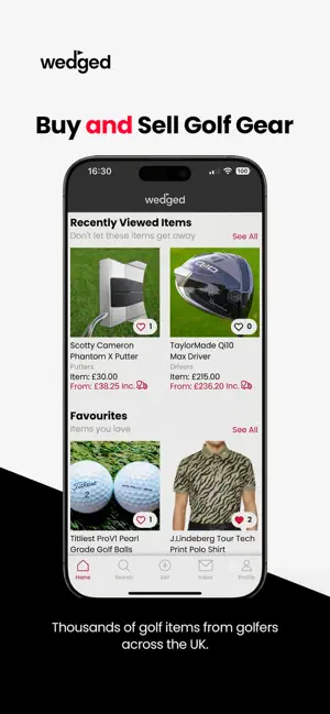 Wedged: UK Golf Marketplace screenshot 1