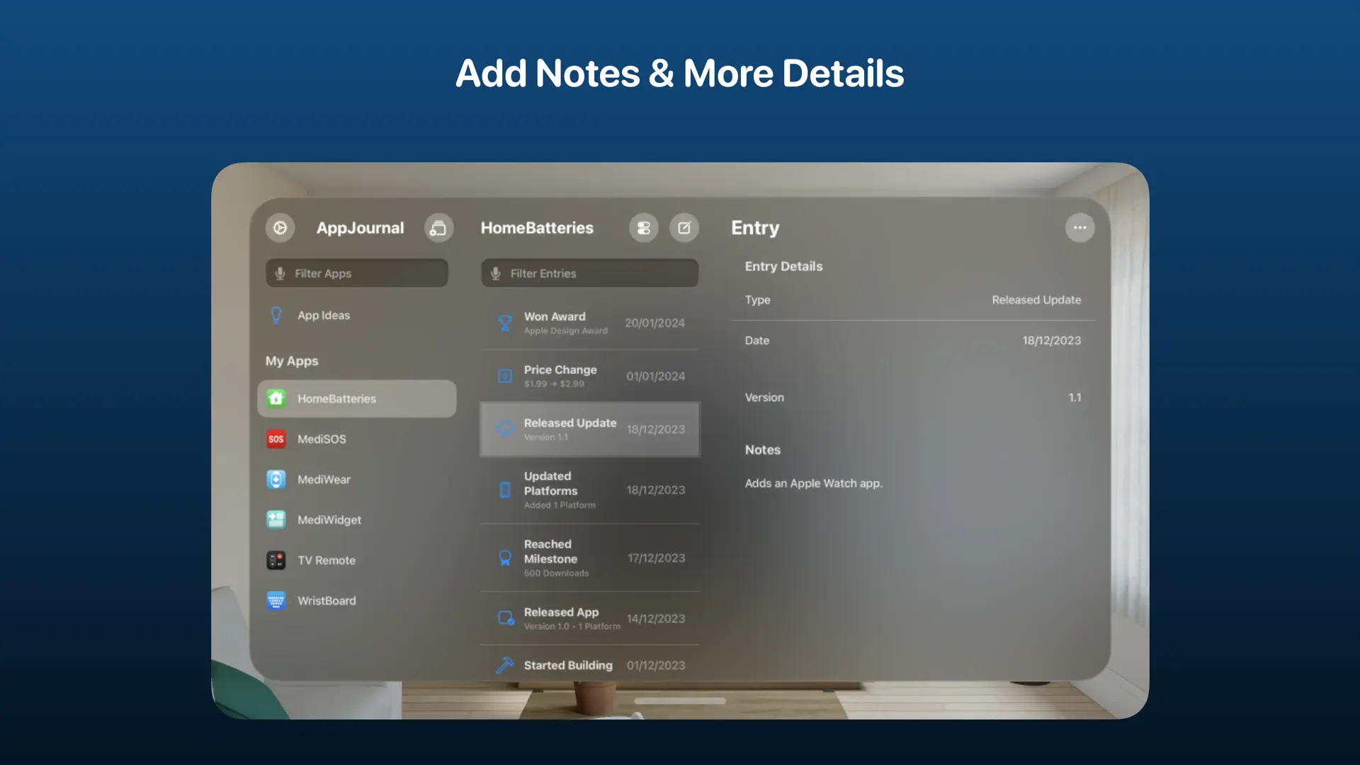 AppJournal - Indie App Diary screenshot 5