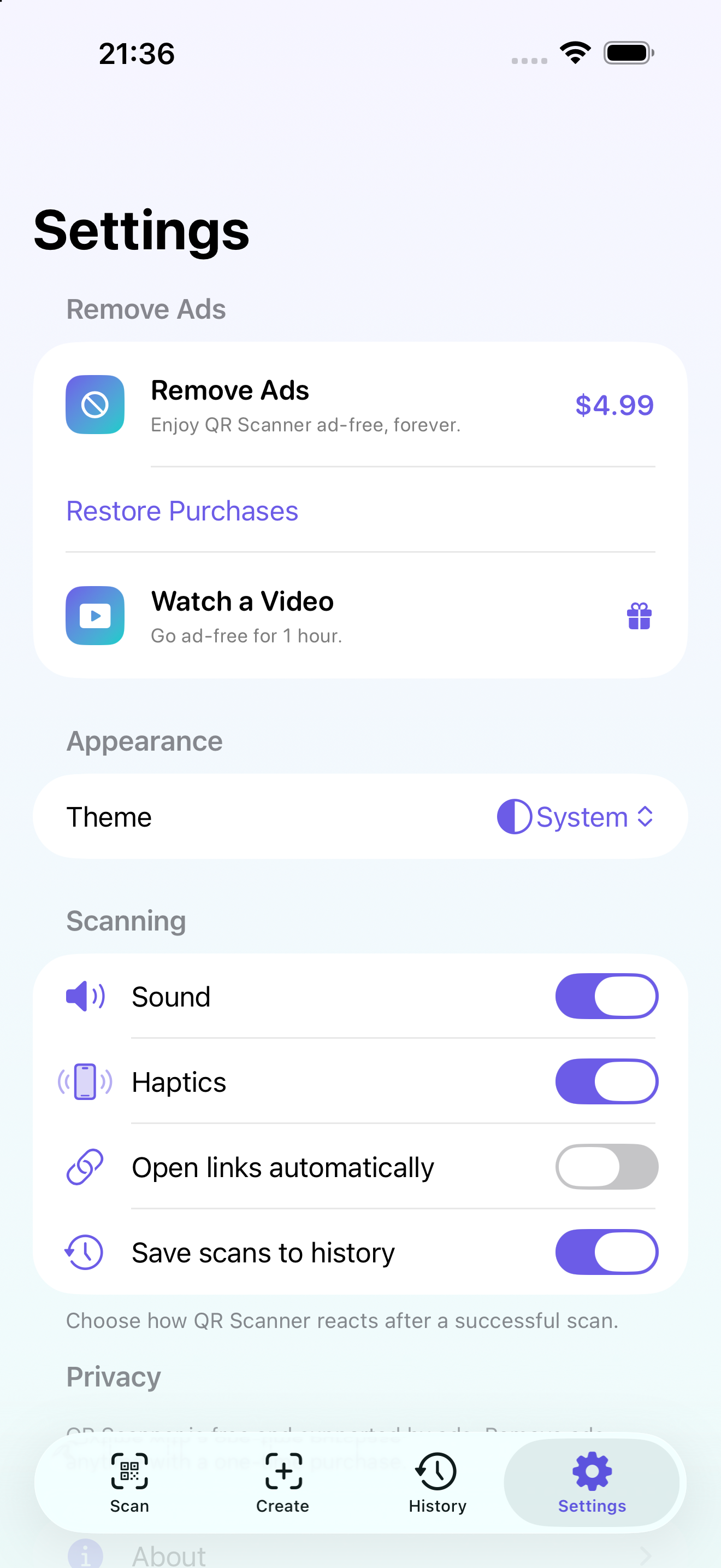 QR & Barcode Scanner Reader screenshot 4