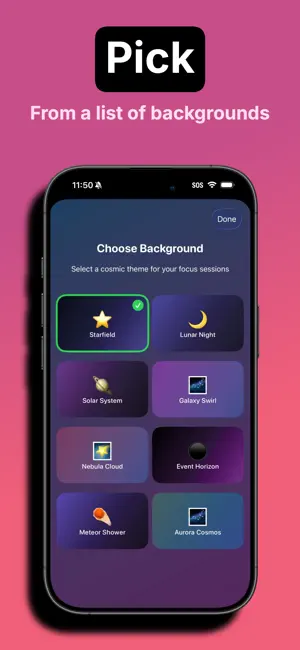 Zennie: Cosmic Pomodoro Timer screenshot 4