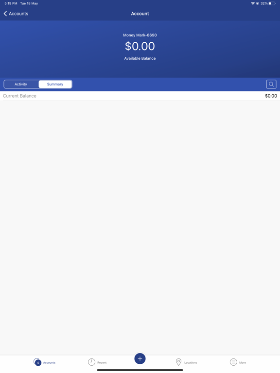 First Security Mobile iPad screenshot 1 - Finance app